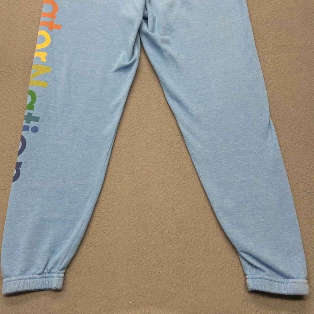 Aviator Nation Logo Sweatpants Blue Womens Size‎ XS Aspen CO Made In USA - Picture 13 of 15